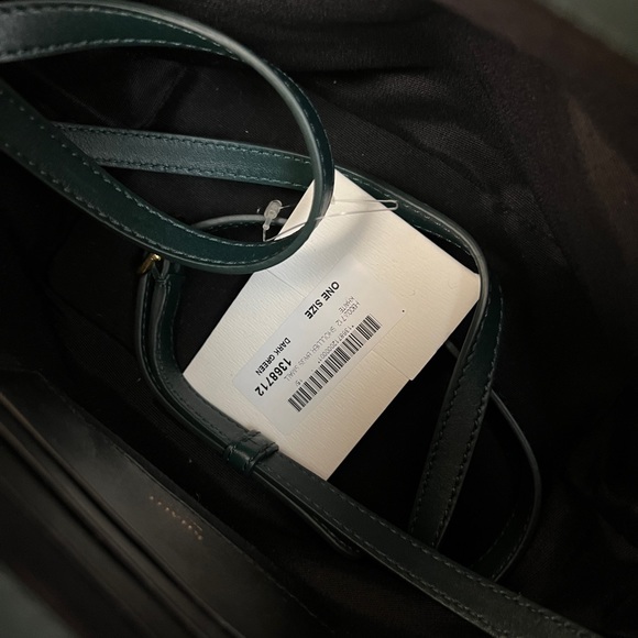 KHAITE  Augusta Leather Cross-Body Bag - Dark Green - Picture 7 of 7